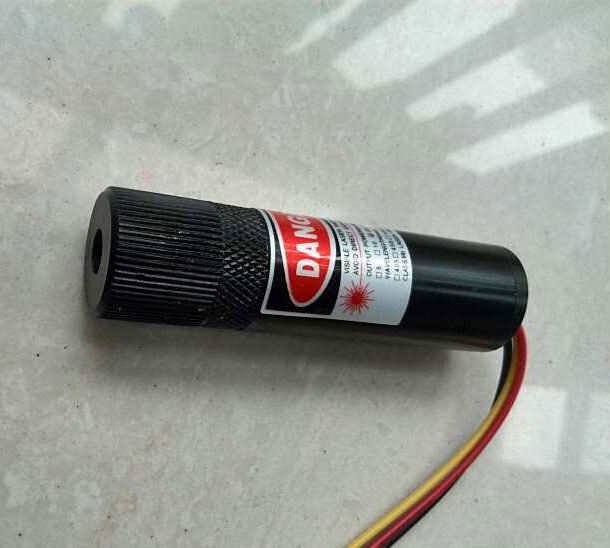 635nm 5mw 赤色 TTL レーザー モジュール 点 焦点 調節 16x60mm 円筒 型